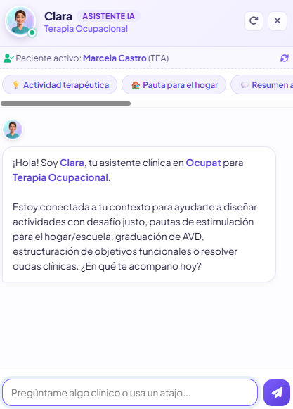 Clara - Asistente Clínica Inteligente en Ocupat